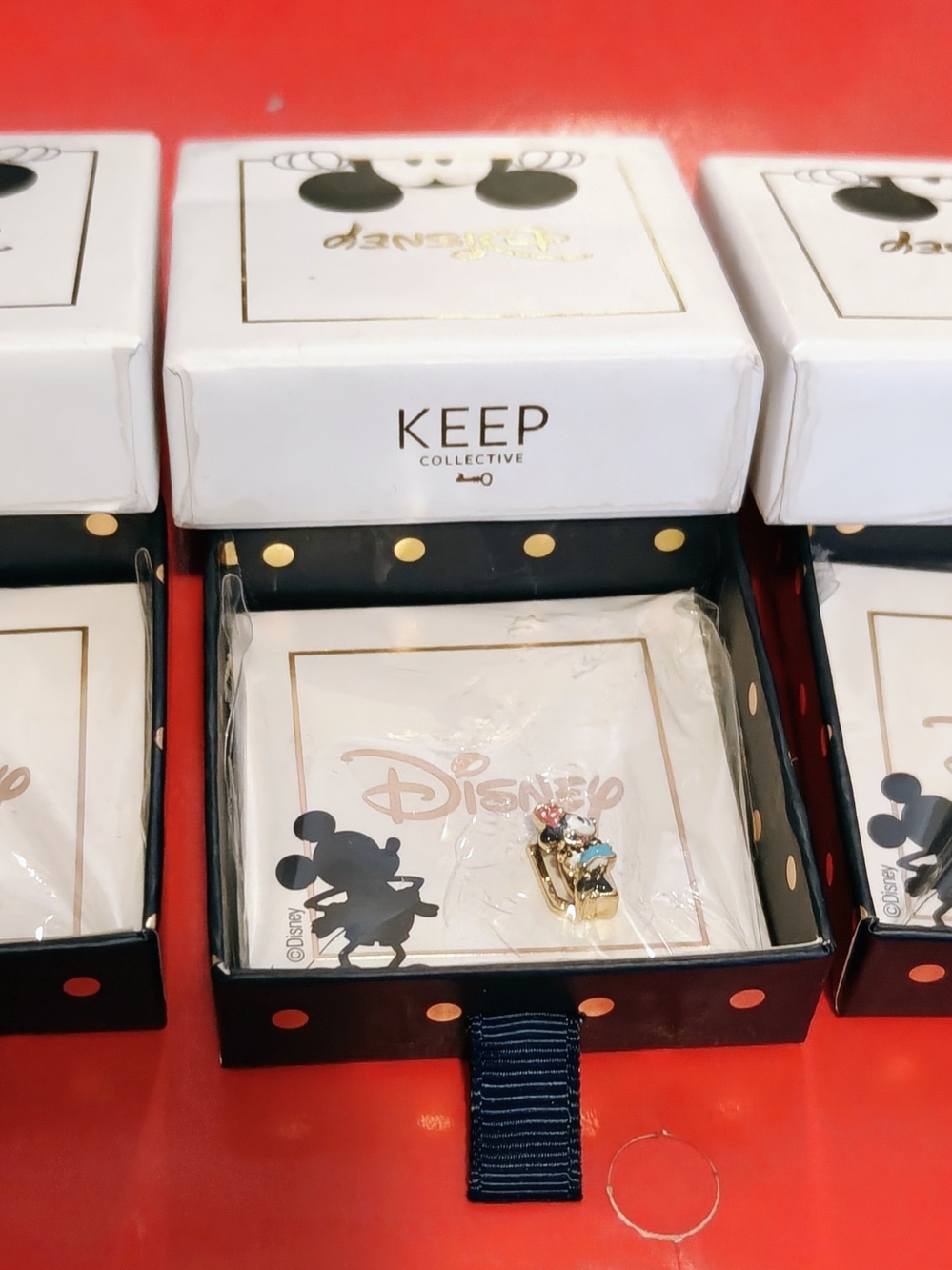 Collective x Disney Minnie Gold Charm  Set Of 3